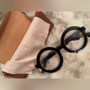Vera Wang Black Circular Glasses